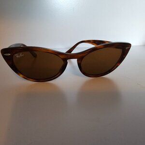 Ray-Ban Nina Cat Eye Sunglasses - Polished Striped Havana